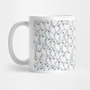 Colorful karps rainbow white Mug